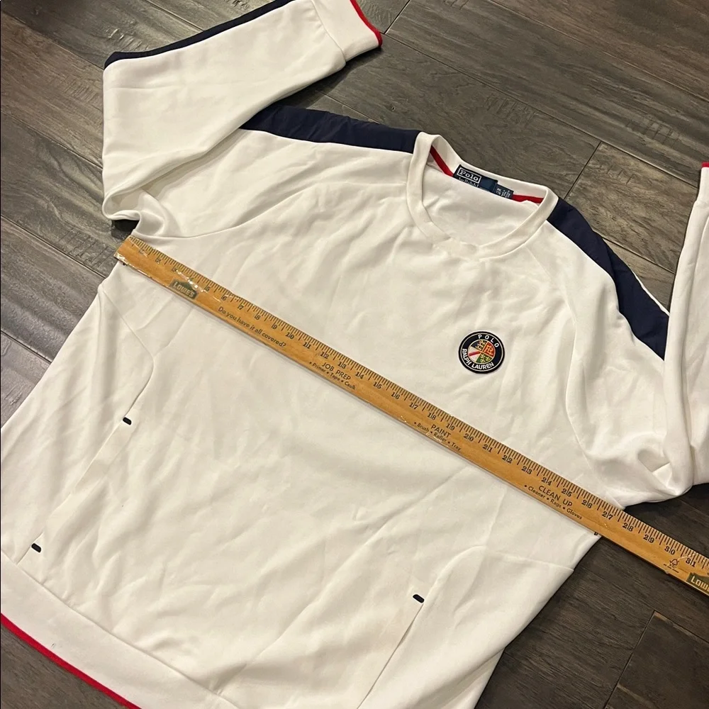 Polo Ralph Lauren Cookie Polo USA Crew Sweatshirt Shirt white Mens Size XXL